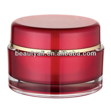 5ml 15ml 20ml 30ml 50ml 100ml 200ml Rond Red Plastic Acrylique Cosmetic Jar